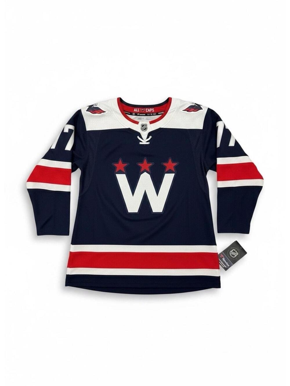 NWT Fanatics Washington Capitals #77 Oshie Navy Blue Alternate Hockey Jersey XS